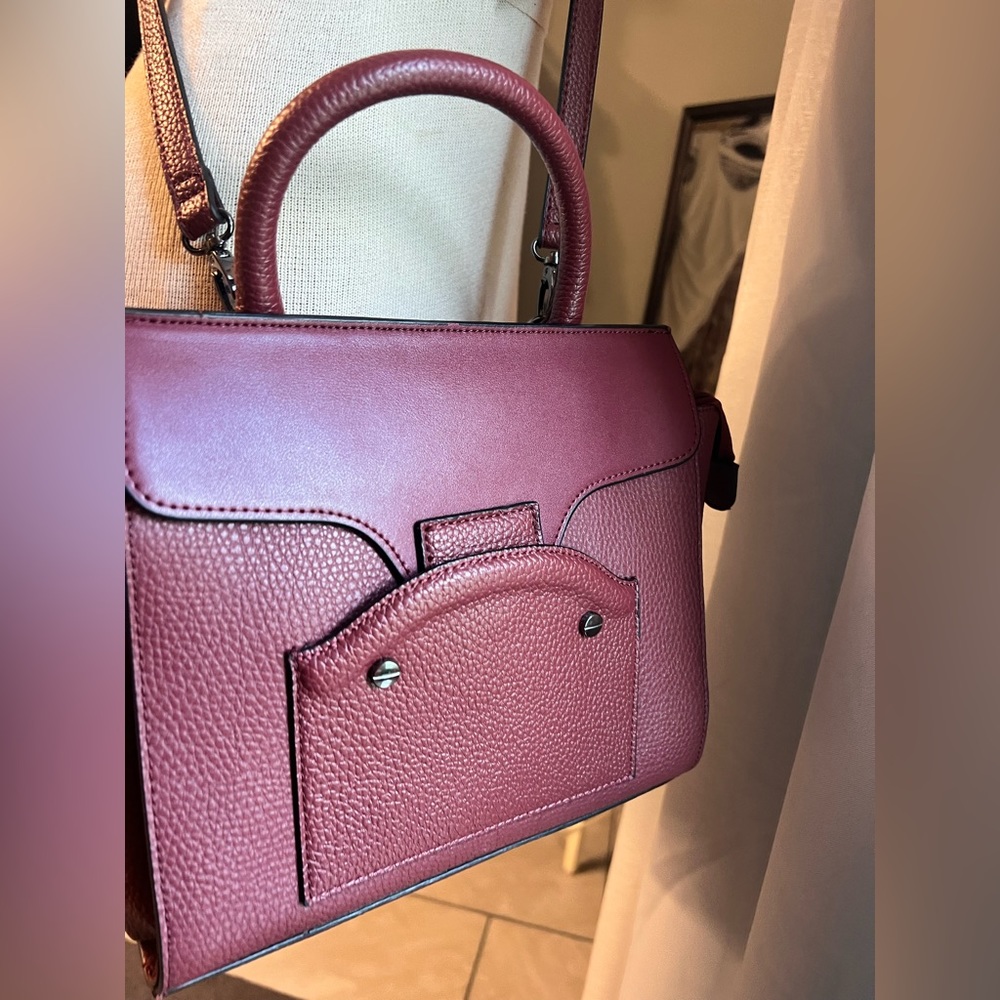 Nwot Danielle Nicole Veronica Satchel Burgundy / … - image 1